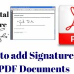 How to Put Signature on PDF Document?