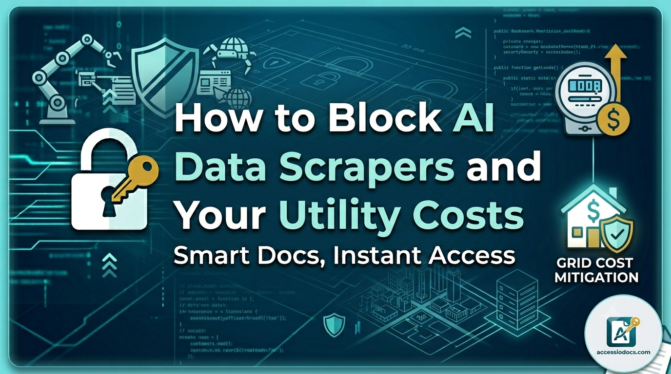 The Great AI Backlash: How to Block AI Data Scrapers and Protect Your Utility Costs