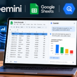 Gemini in Google Sheets analyzing BigQuery data with natural-language prompts and automated charts.